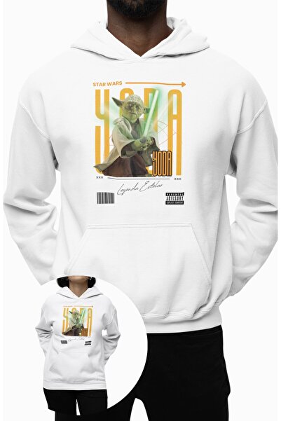 Fuddy Moda قصة فضفاضة سويت شيرت بيبي يودا مطبوع بغطاء رأس، هوديي للجنسين بطاب...