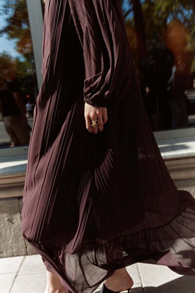 H&M Pleated maxi dress