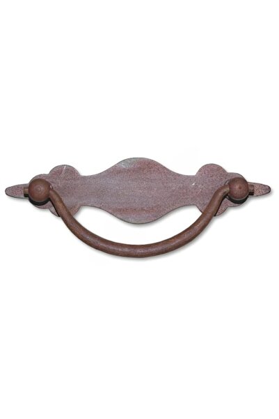 Sziferon Rustic furniture handle, rusted steel, 160 mm, M4 mounting