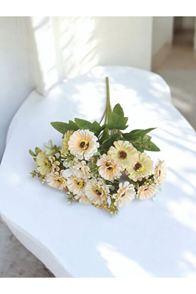 MD Aspiz Flowers Yapay lüx papatya (SAKSISIZ) ayçiçeği buketi kafası sarmasık