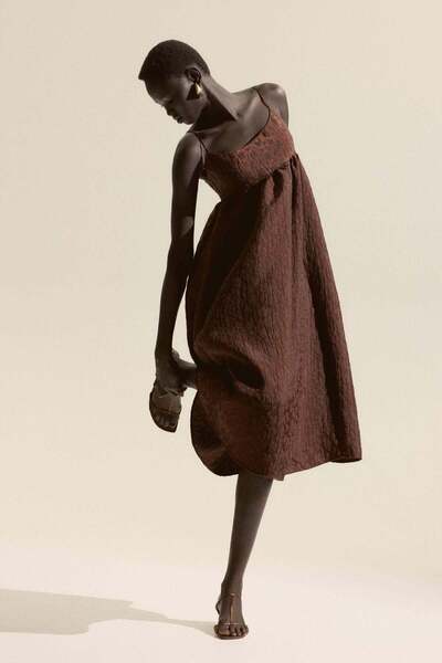 H&M Jacquard-weave strappy dress