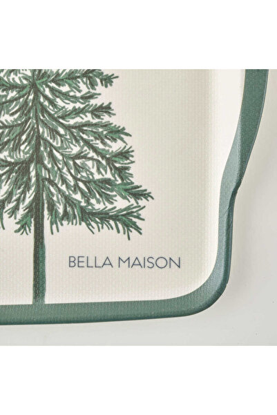 Bella Maison New Year Melamin Tepsi Yeşil (42x31 cm)