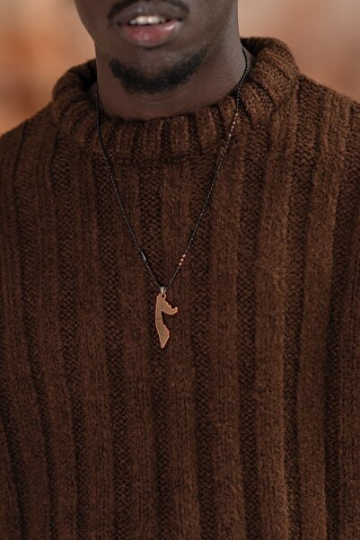 AKÇAYLAR Oversized Self-Striped Cotton Thick Knitwear Sports Sweater