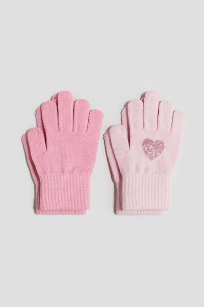 H&M 2-pack fine-knit gloves