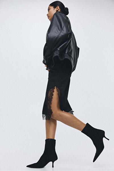 H&M Leather sock boots