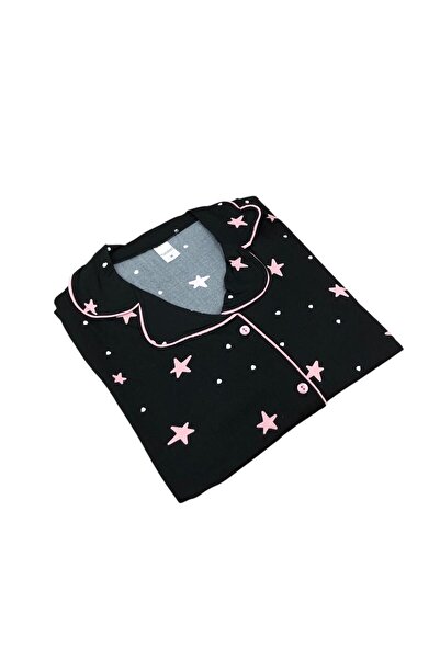 ROYAM Pijamood Women's Milan Fabric Front Buttoned Transitional Long Sleeve Pajama Set