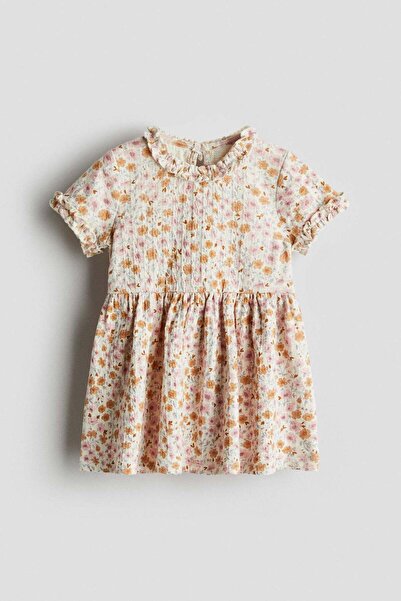 H&M Frill-trimmed jacquard-jersey dress