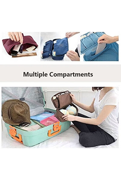 Generic Travel Underwear Organizer Bag, Portable Lingerie Pouch Organizer for Bra Underwear Socks Underpants