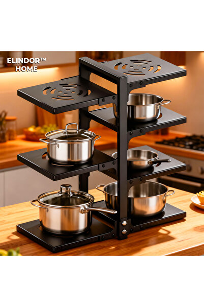 Elindor ® Organizator de vase, suport pentru oale de chiuvetă, ideal pentru f...