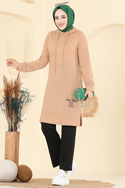 ModaMerve Yazı Baskılı Spor Takım 2007FON792-MS Vizyon&Siyah