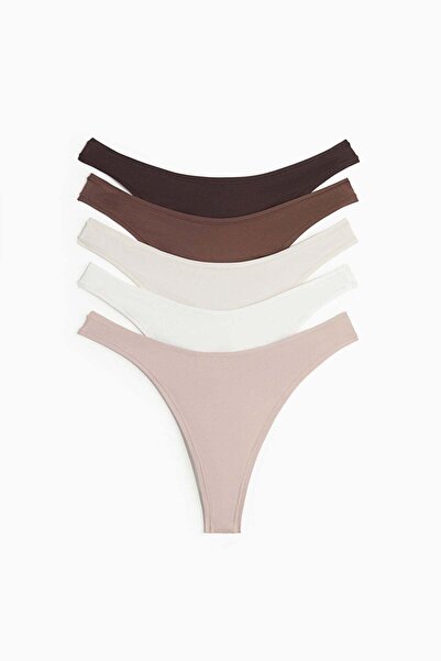 H&M 5-pack microfibre tanga thong briefs