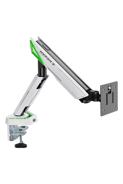 NPO حامل شاشة أحادي الذراع من نوع VESA مع ممتص صدمات احترافي للألعاب بتقنية RGB من Elysium طراز STD93012LW لشاشات من 17 إلى 45 بوصة