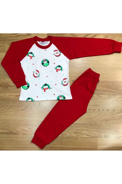 ALVİM KİDS Girls and Boys (Unisex) New Year's Pajama Set