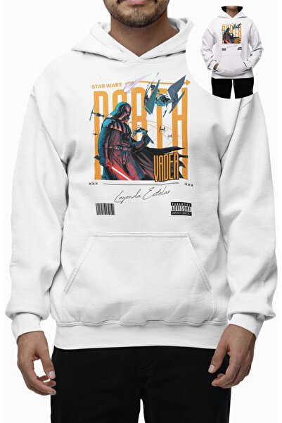 Fuddy Moda قصة فضفاضة دارث فيدر مطبوع بغطاء رأس سويت شيرت، هوديي للجنسين بطاب...