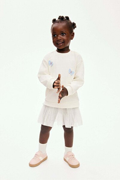 H&M Tulle-skirt sweatshirt dress