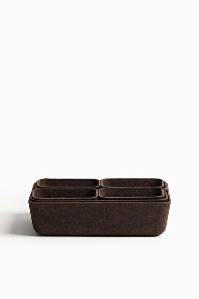 H&M 7-piece felted storage basket set