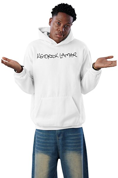 Fuddy Moda Unisex Kendrick Lamar Back Printed Hooded Sweatshirt, Oversized Rapper Themed Hoodie