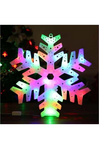 Sofia Store Decoratiune de Craciun, Fulg De Zapada, Multicolor, LED, 40x40CM