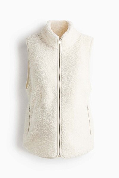 H&M MAMA Before & After Babywearing teddy gilet