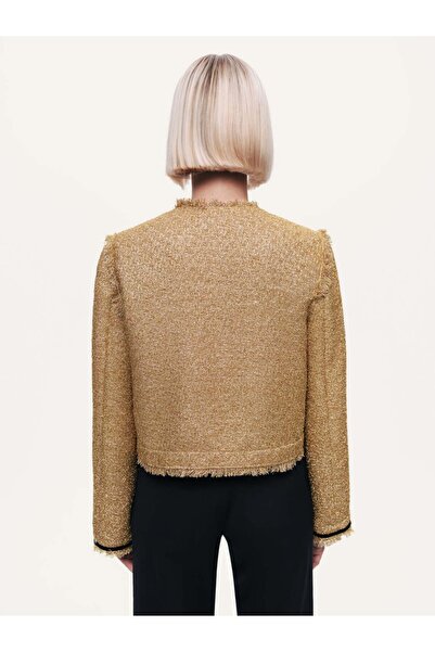 Nocturne Tweed Jacket with Bow Detail