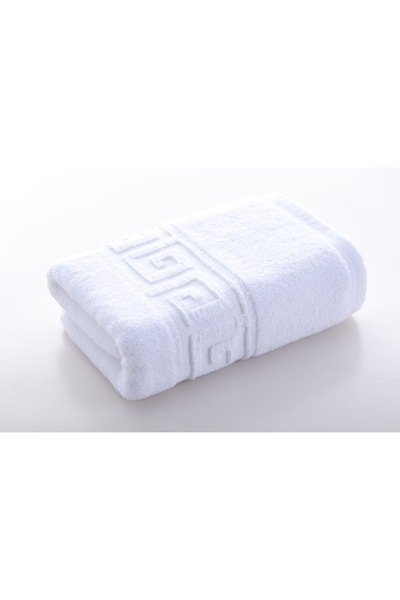 OEM Premium hotel face towel - AndroniaTowels, 50x90cm, white, 100% cotton, 600 g/m², greek