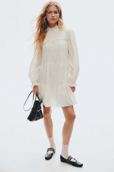H&M Frill-trimmed cotton dress