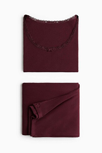 H&M بيجاما مضلعة