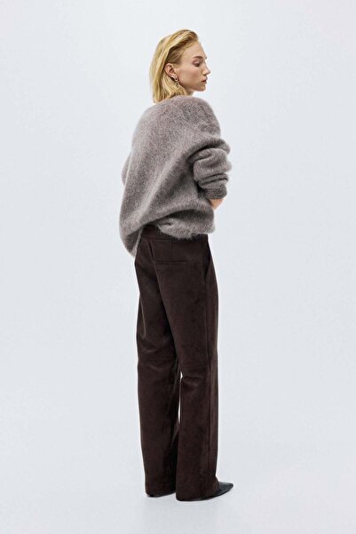 H&M Straight-leg coated trousers
