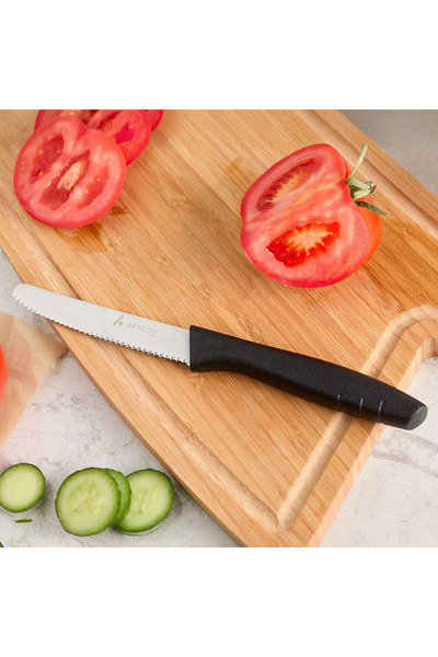 Aryıldız Primo Domates Bıçağı Siyah 10 cm