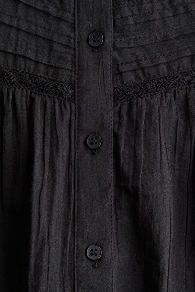 H&M Frill-collared cotton blouse