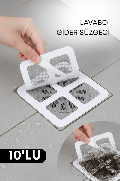 grimorlife 10 Pieces Bathroom Drain Strainer Hair Catcher Strainer Bath Shower Drain Anti-Clogging Strainer