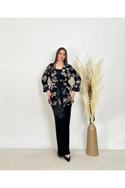 DE WHITES Plus Size 3-Piece Suit with Blazer, Pants and Jacket