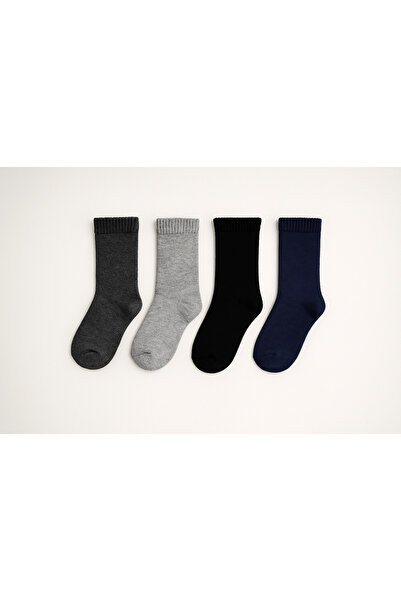 hefox 4 Pairs of Boys' Classic Towel Socks