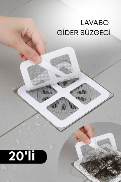 grimorlife 20Pcs Bath Drain Strainer Hair Catcher Strainer Bath Shower Drain Anti-Clogging Strainer