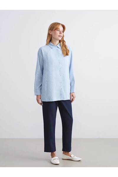 LC Waikiki Καρότο κομμένο γυναικείο παντελόνι με ελαστική μέση