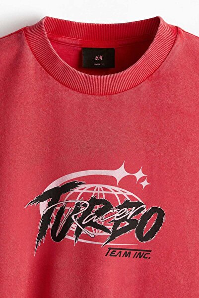 H&M Loose Fit Washed T-shirt