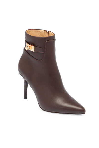 Tergan Kahve Hakiki Deri Kadın Klasik Bot - K24K1BT67612-A24