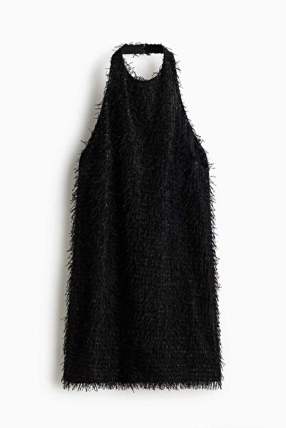H&M Fringed halterneck dress