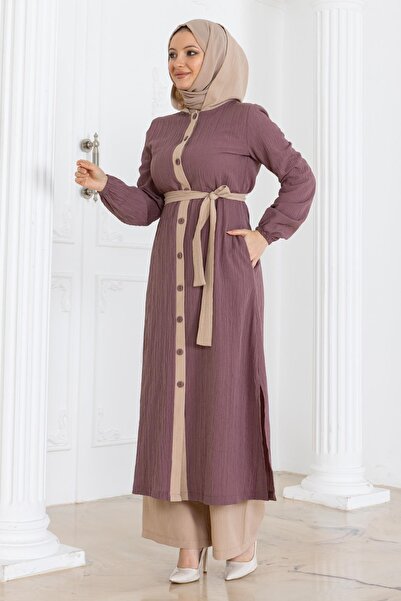 Modamihram Set cu glugă și nasturi Dusty Rose MSW19238-1