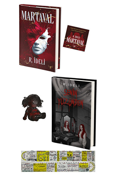 Artemis Yayınları Martaval + Senin Yüzünden 2 Kitap Set R. İdeli (Ciltli) + M...