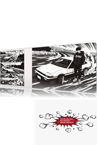 urzuva Araba Modelleri 90x40 4MM Kalınlık Premium Gaming oyuncu mousepad, Ant...