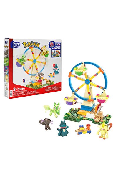 Mega Bloks MEGA Pokemon Dönme Dolap Eğlencesi Yapım Seti 393 Parça HXF80