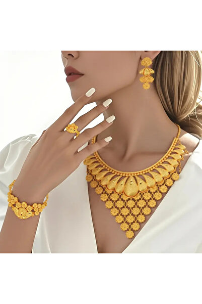 byozanyılmaz ALTIN KAPLAMA GERDANLIK SET TAKIM