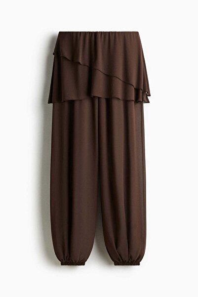 H&M Skirt-layered chiffon trousers