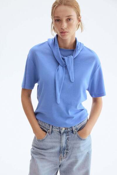 H&M Scarf-collar top