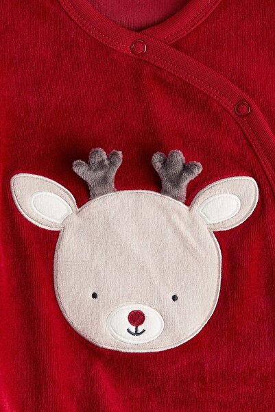 H&M Velour sleepsuit with full feet