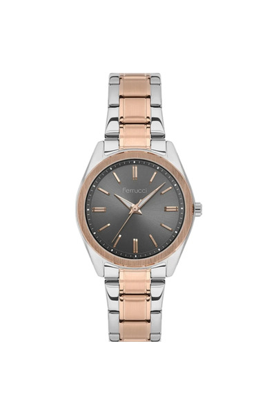 Ferrucci Brand Bicolor Steel Women's Wristwatch Fc 03294M.02-.F14.