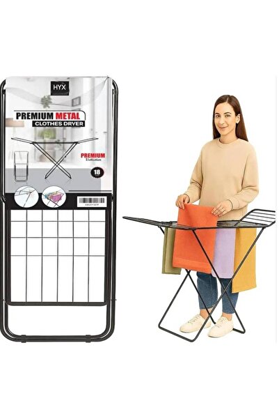 HYX High Quality Stainless Steel Foldable Clothes Drying Rack 171x95cm