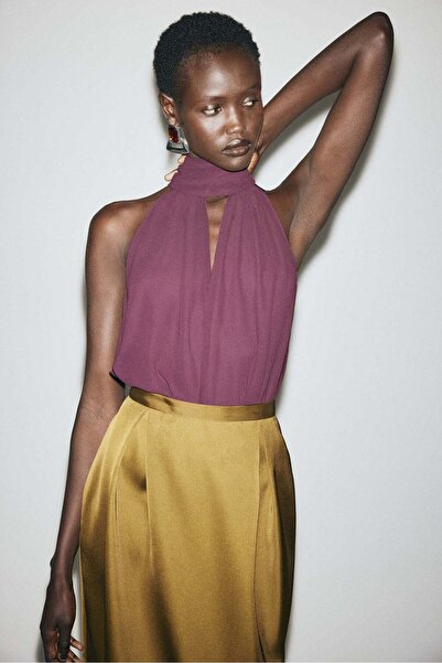 H&M Scarf-collar top