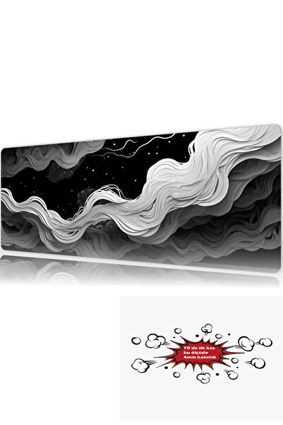 urzuva Lunar Waves 90x40 4MM Kalınlık (TR'de ilk) Premium Gaming oyuncu mouse...